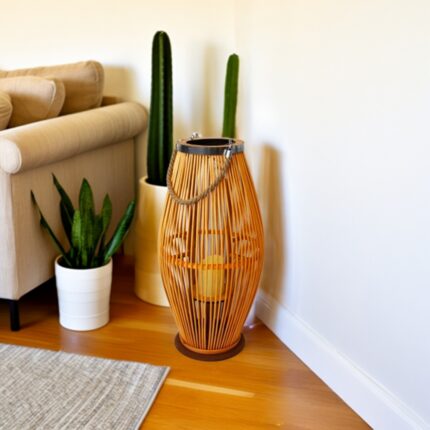 ბამბუკის დეკორატიული სასანთლე