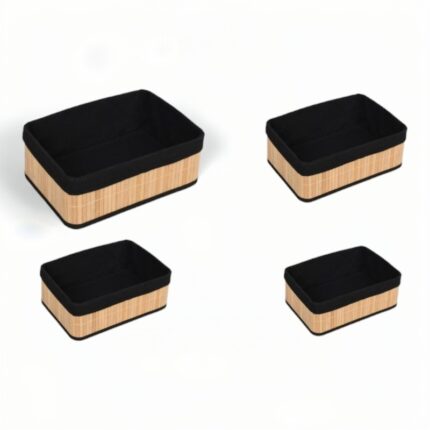 ბამბუკის კალათების ნაკრები