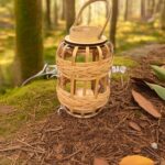 ხის დეკორატიული სასანთლე