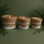 მოწნული კალათა თავსახურით დიდი - Image 5