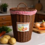 ბოსტნეულის კალათა თავსახურით