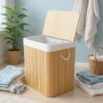 სამგანყოფილებიანი ბამბუკის კალათა