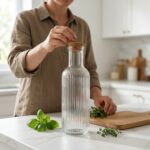 მინის ბოთლი საცობით – კლასიკური გამჭვირვალე - Image 2